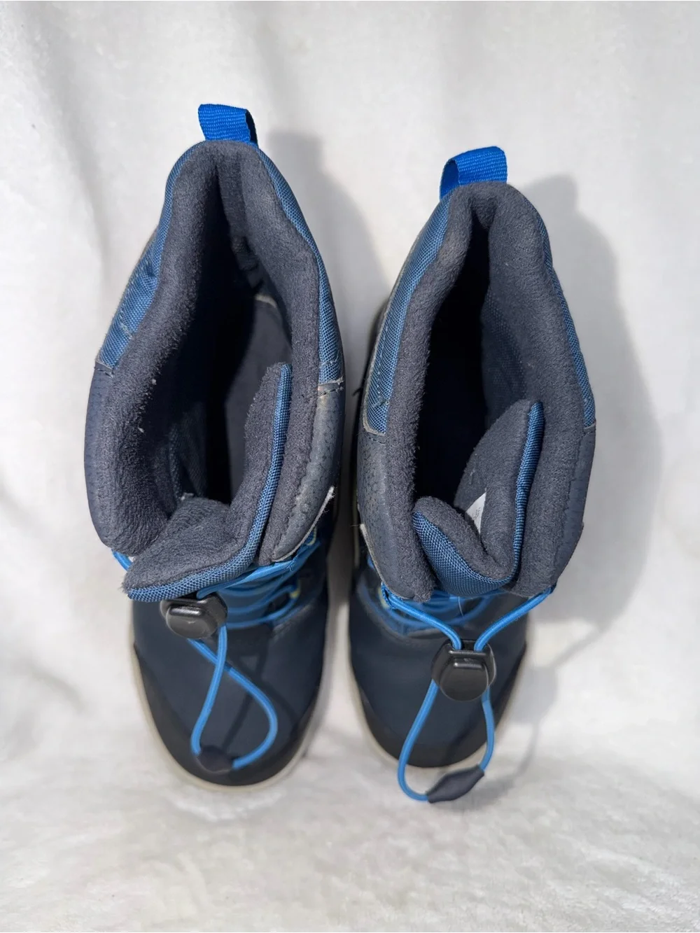 Merrell Kids Navy and Lime Accent Winter Boots 6